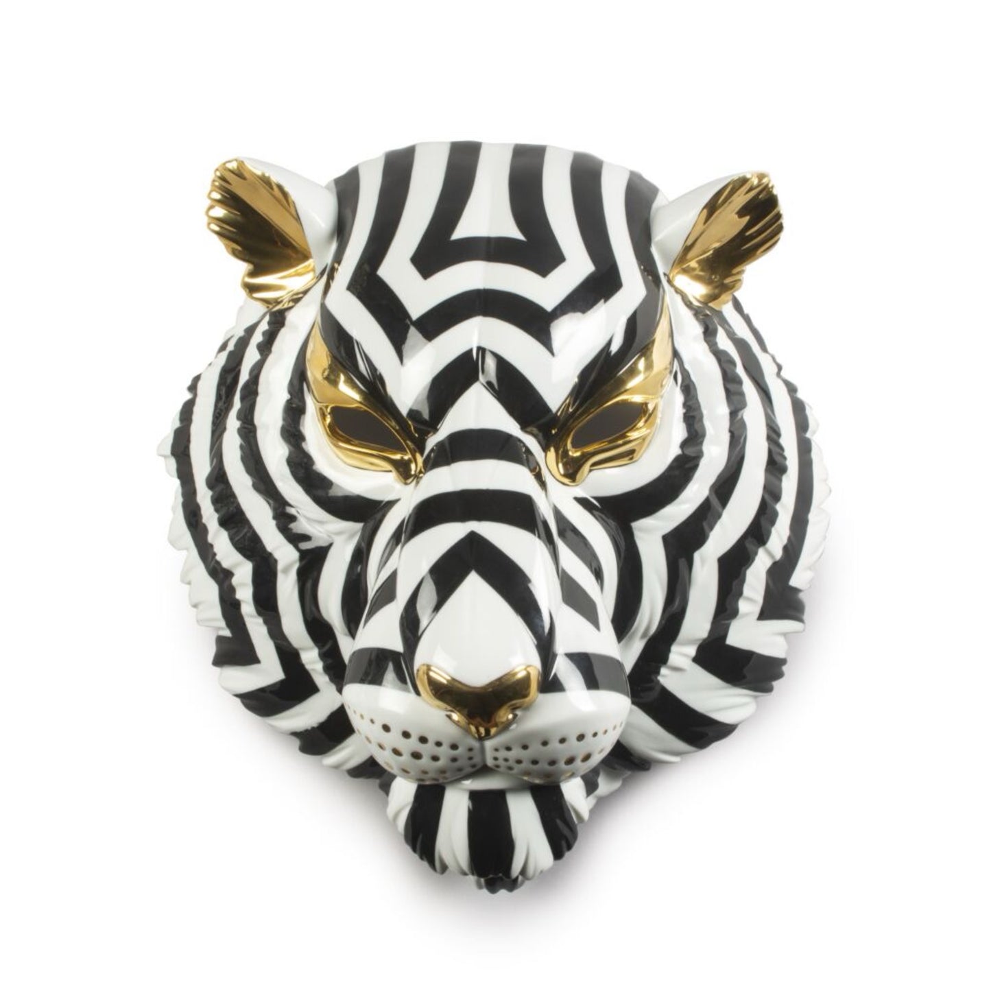 Lladró: Tiger Mask Black and Gold