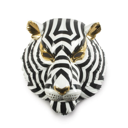 Lladró: Tiger Mask Black and Gold