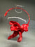 De la Fuentes: Collar 1 flor rojo y coral