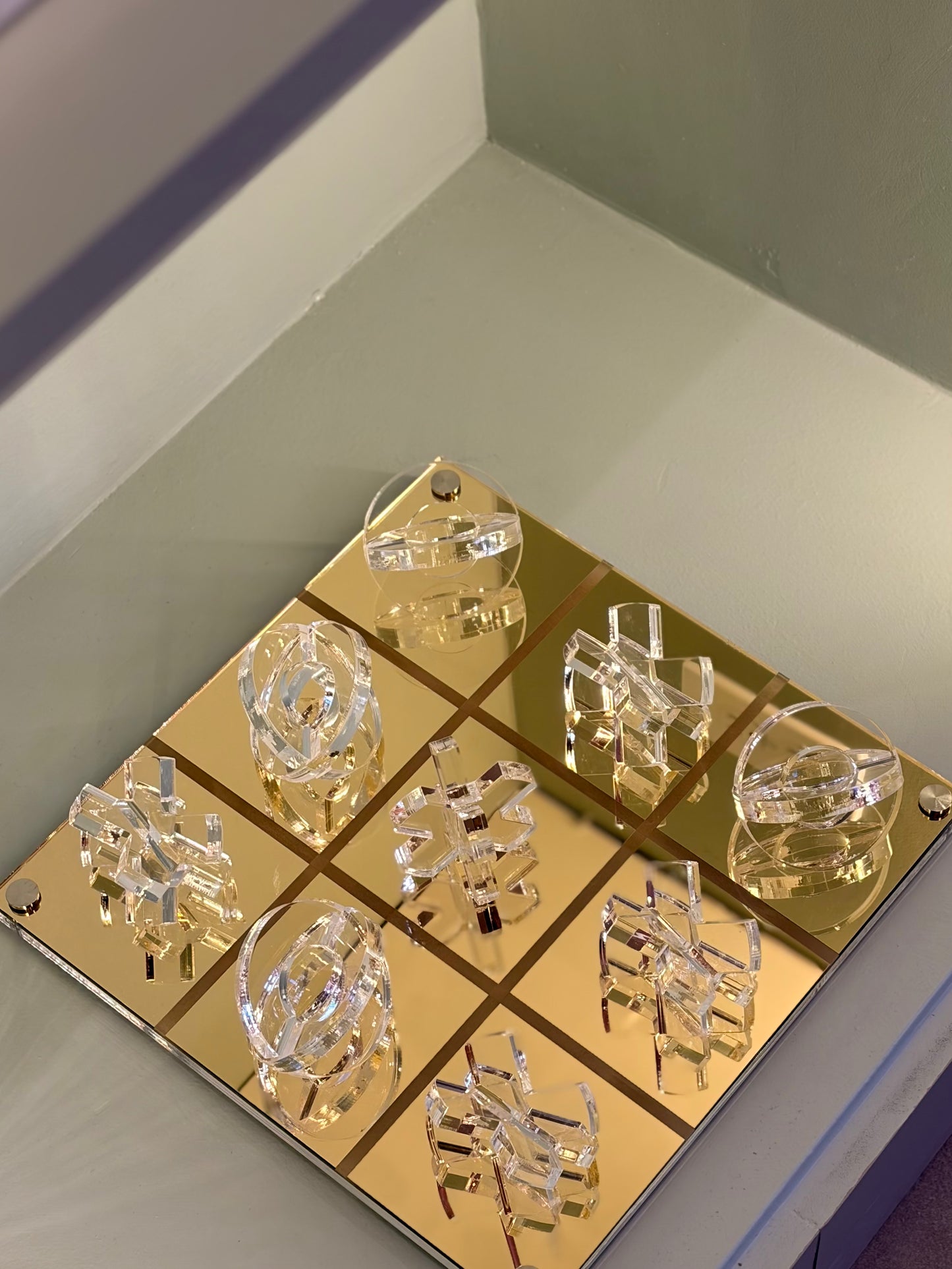 Luxe: Tic Tac Toe Game - Gold Mirror