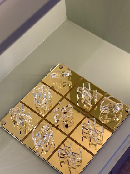 Luxe: Tic Tac Toe Game - Gold Mirror