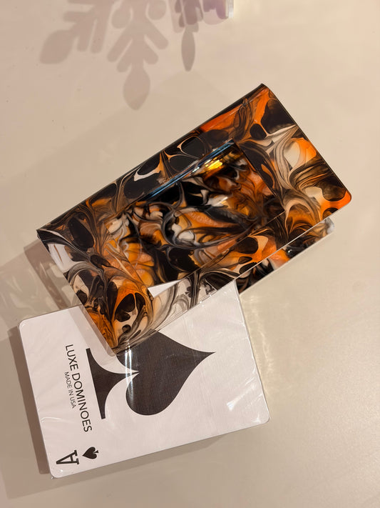 Luxe Dominoes: “El Caddi” Lava Swirl