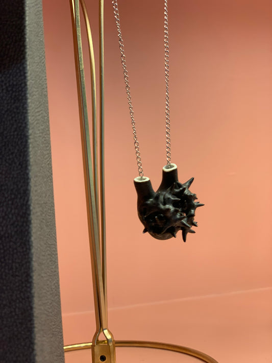 Raramanu: Black Heart Necklace Micro