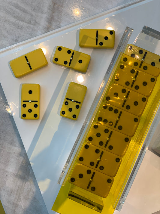 LUXE DOMINOES: EL CATIRE YELLOW WITH YELLOW TILES