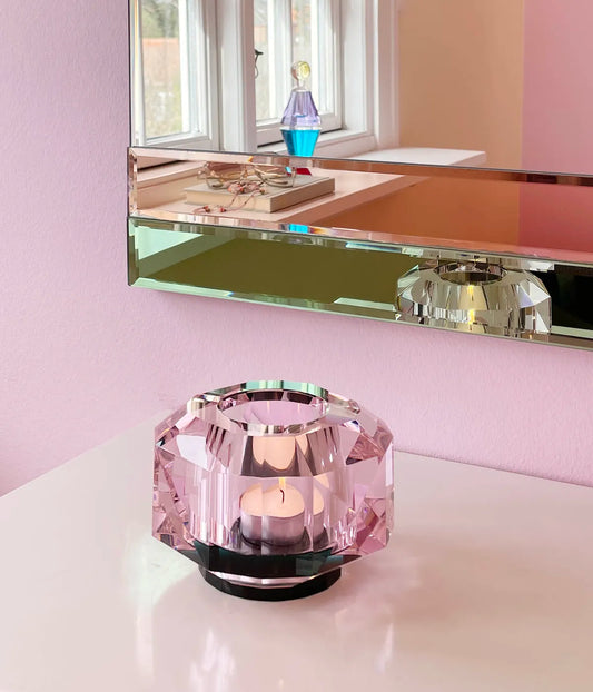 Reflections: Texas Supreme Deep Green/Rose Tealight