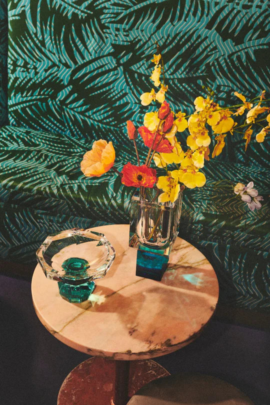 Reflections - Objects: Madison Bowl Azure/ Clear/ Green