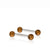 Reflections: Benoit Cutlery Holder Set of 2 Brown/ Clear