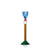 Reflections: Helene Candle Holder Blue/ Clear/ Black/ Red/ Brown/ Teal