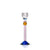Reflections: Rosalin Candle Holder Rose/ Cobalt/ Clear/ Pink/ Brown