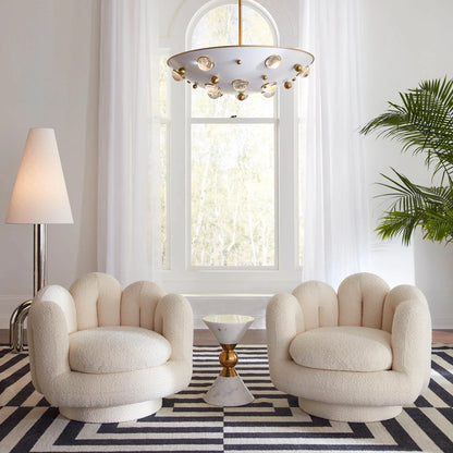 JONATHAN ADLER: SERPENTINE SWIVEL CHAIR