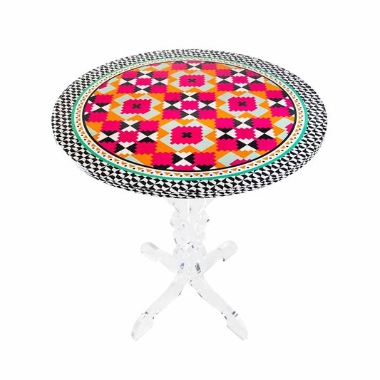 VESTA: ETHNIC ROUND COFFEE TABLE