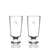 Reflections: Chelsea Tall Crystal Glass set of 2 Clear/ Clear