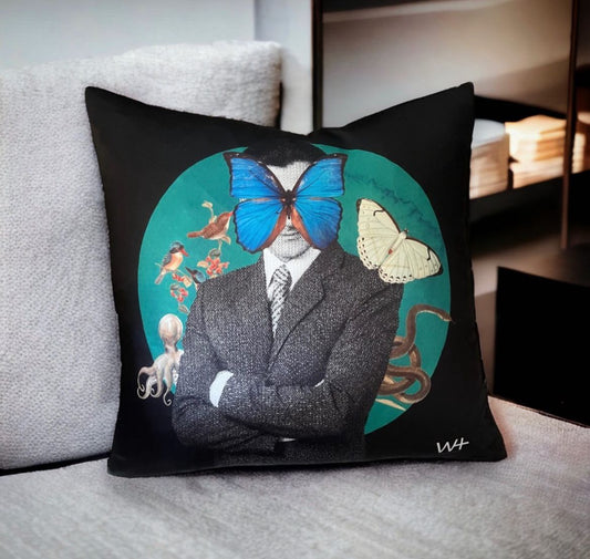 WILLIAM CRUZ: MR. ART PILLOW 18" X 18"