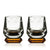 Reflections: Whimsy Whiskey Glasses Amber Dusk (Pair)