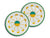 Reflections: Pedra Bread Plate set of 2 Green/ Yellow/ Gold