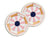 Reflections: Alvares Bread Plate set of 2 Rose/ Marine/ Gold