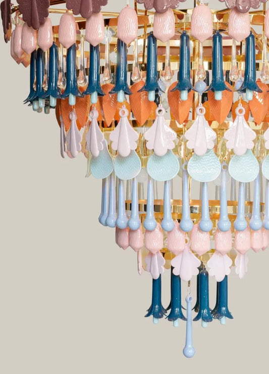 Lladró:  Seasons Chandelier Fall 100cm