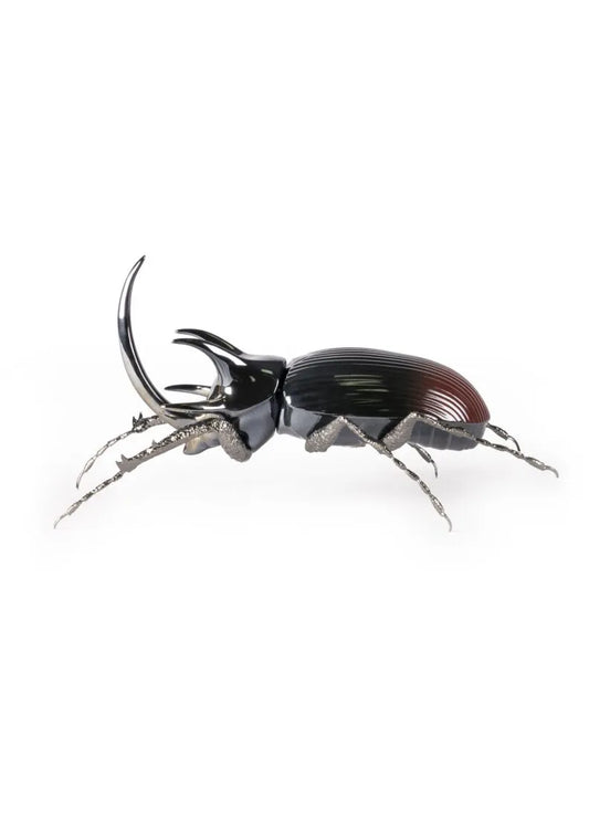 Lladró: Rhinoceros Beetle Figurine.