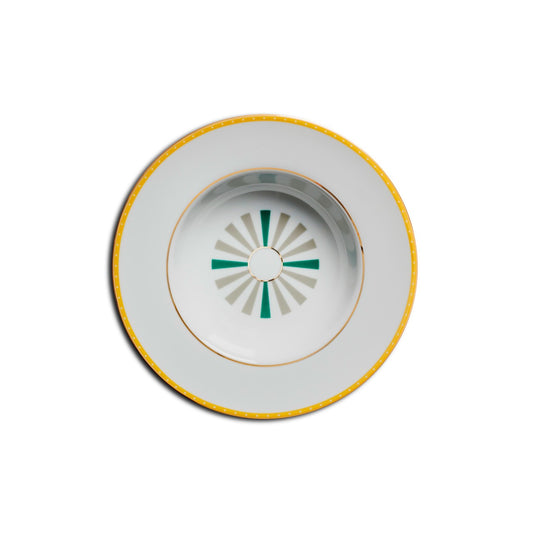 Reflections: Guia Pasta Bowl Set of 2 Green/ Yellow/ Gold