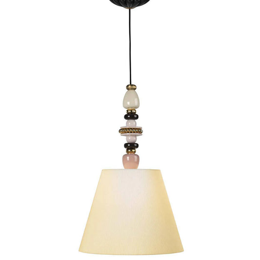 Lladró: Firefly hanging lamp Pink and Gold