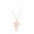 Lladró: Actinia long pendant . White and Golden luster
