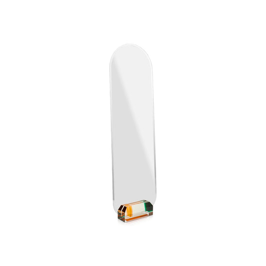 Reflections: Paramount Sunlight Floor Mirror with Base Clear/ Orange/ Green