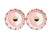Reflections: Madeira Dinner Plate set of 2 Rose/ Marine/ Gold