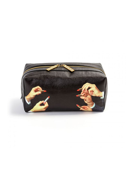 Seletti: Wash Bag Lipstick Stripes
