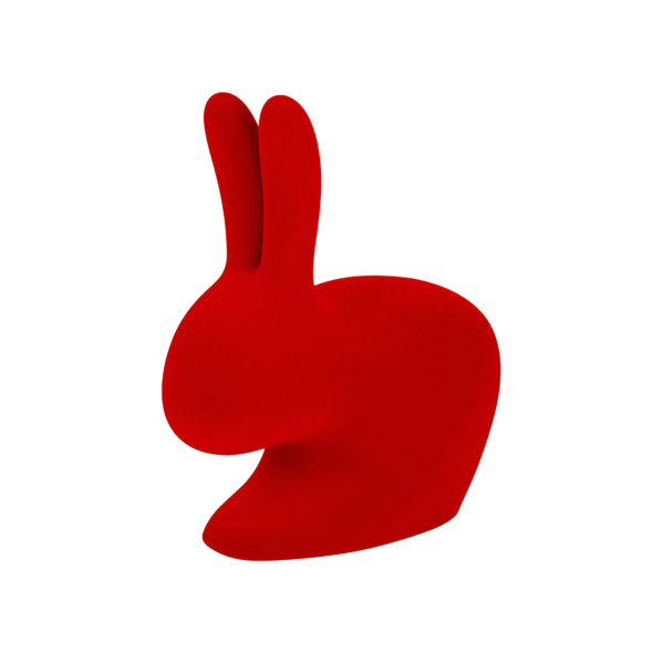 Qeeboo: Baby Rabbit Flock Chair Velvet
