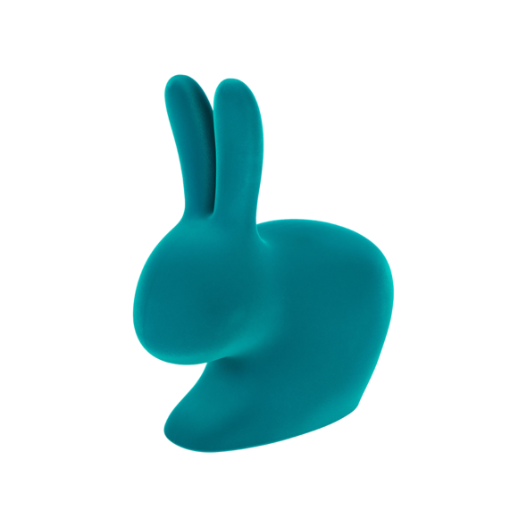 Qeeboo: Baby Rabbit Flock Chair Velvet
