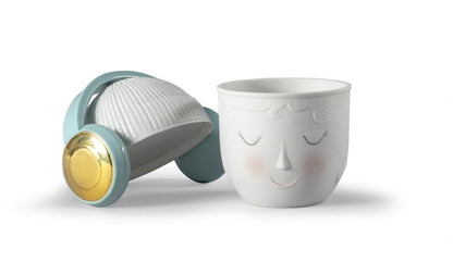 Lladró: Lee & Lane Collection: Lane headphones box. Green