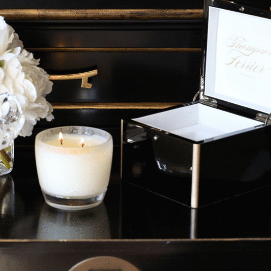 Thompson Ferrier Lacquer Box and Gift Candle