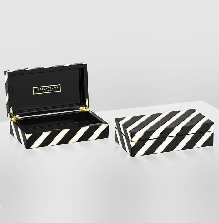 Reflections - Objects: Venice Cabinet Black and White