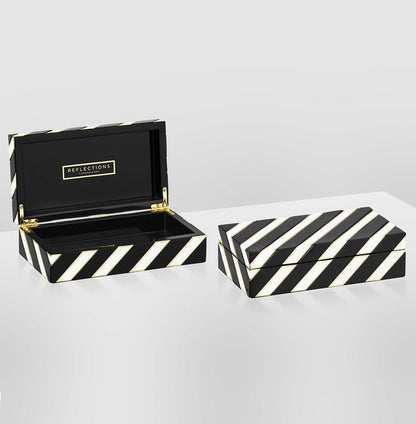 Reflections - Objects: Venice Cabinet Black and White
