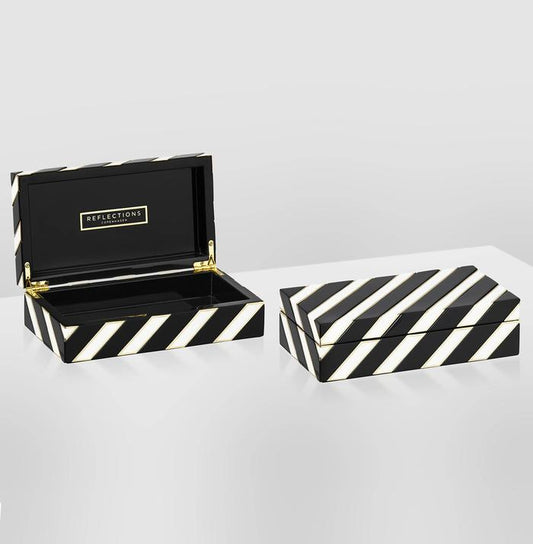 Reflections - Objects: Venice Cabinet Black and White
