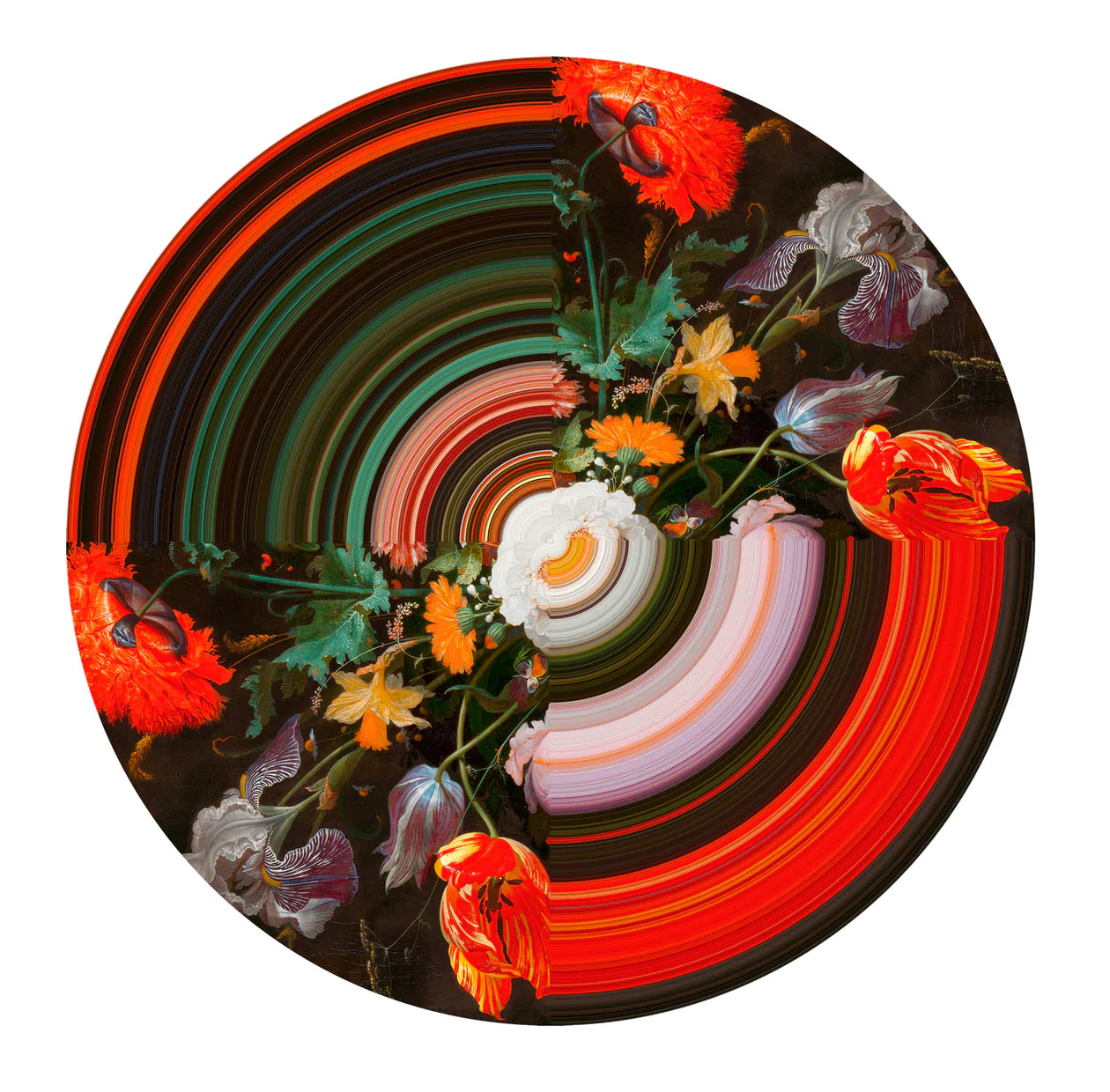 Qeeboo: Carpet Glitch Round Half