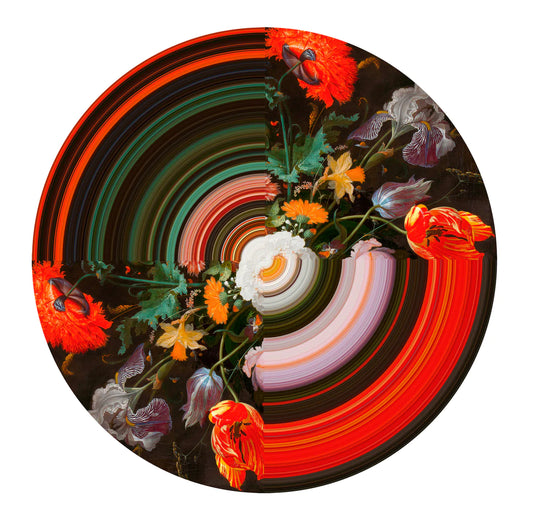 Qeeboo: Carpet Glitch Round Half