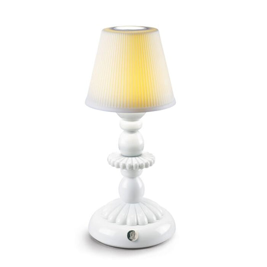 Lladró: Firefly Collection. Lotus Firefly Table Lamp White