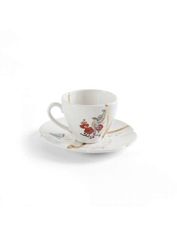 Seletti - Art de la table: Kintsugi Coffee Cup with Saucer ii
