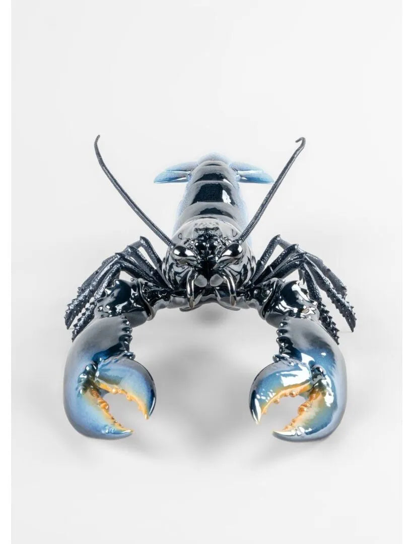 Lladró: Lobster Sculpture Blue