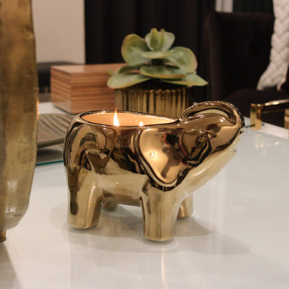 Thompson Ferrier Gold Elephant Candle