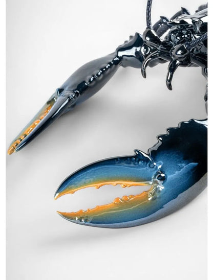 Lladró: Lobster Sculpture Blue