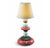 Lladró: Firefly Collection. Lotus Firefly Golden Fall Table Lamp. Red Coral